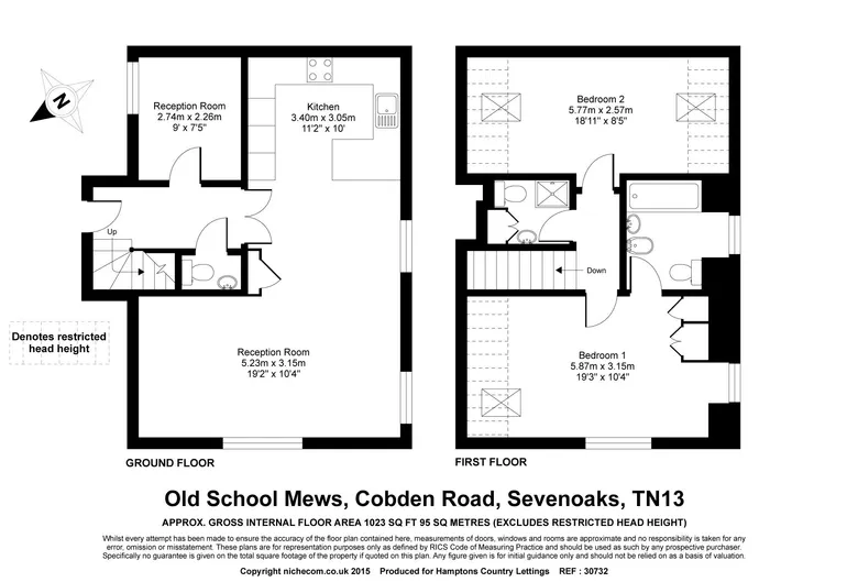 Floorplan 1 for Cobden Road, Sevenoaks, TN13