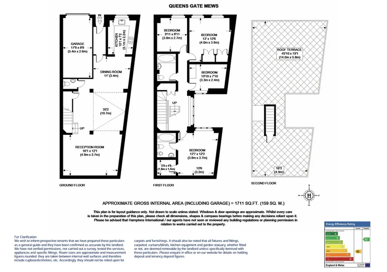 Floorplan 1 for Queens Gate Mews South Kensington SW7
