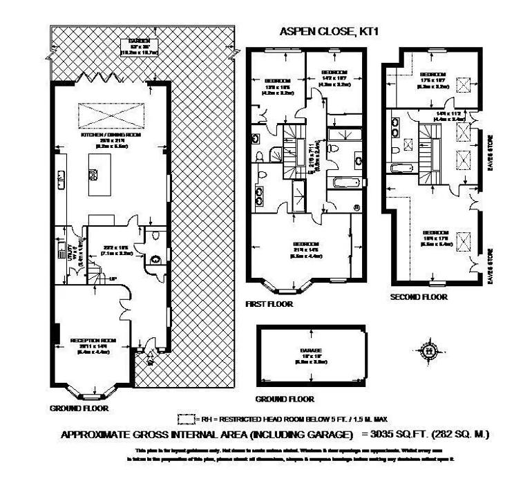 Floorplan 1 for Aspen Close Hampton Wick KT1