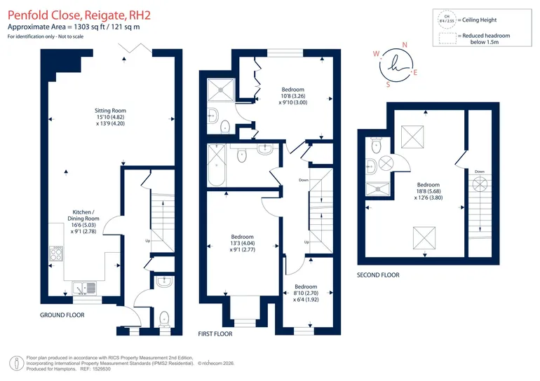 Floorplan 1 for Penfold Close Reigate RH2
