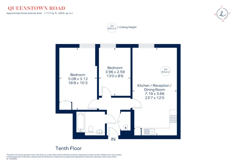 Floorplan 1 for Queenstown Road London SW11