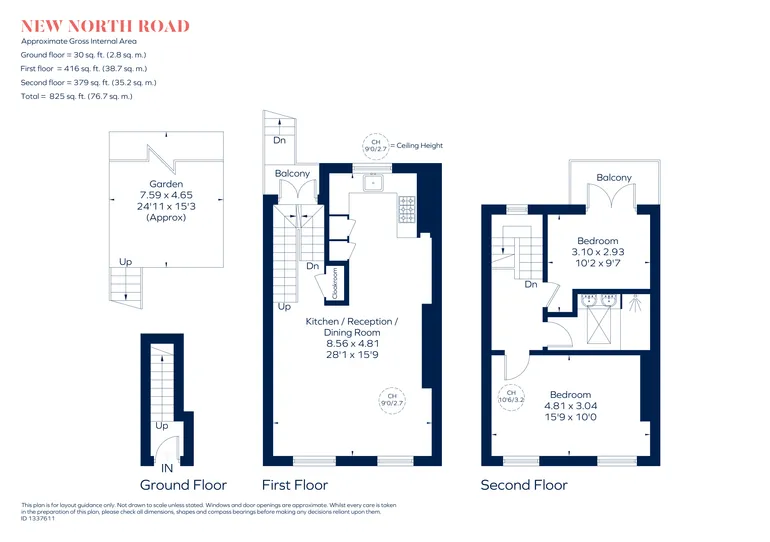 Floorplan 1 for New North Road London N1