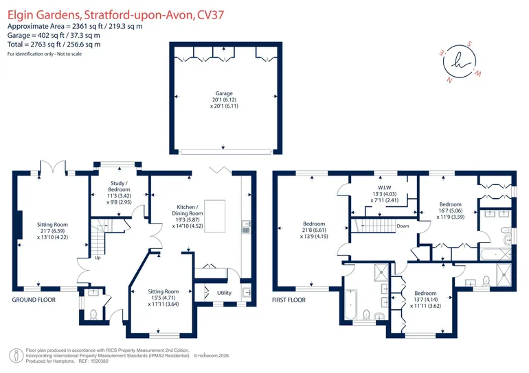 Floorplan 1 for 21 Elgin Gardens Stratford Upon Avon CV37