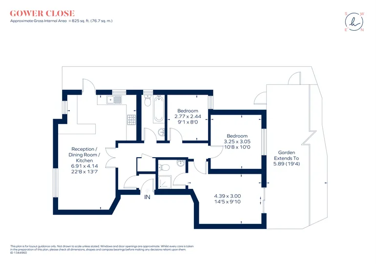 Floorplan 1 for Gower Close London SW4