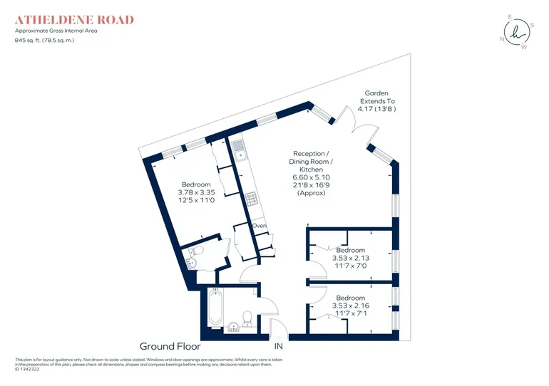 Floorplan 1 for Atheldene Road London SW18