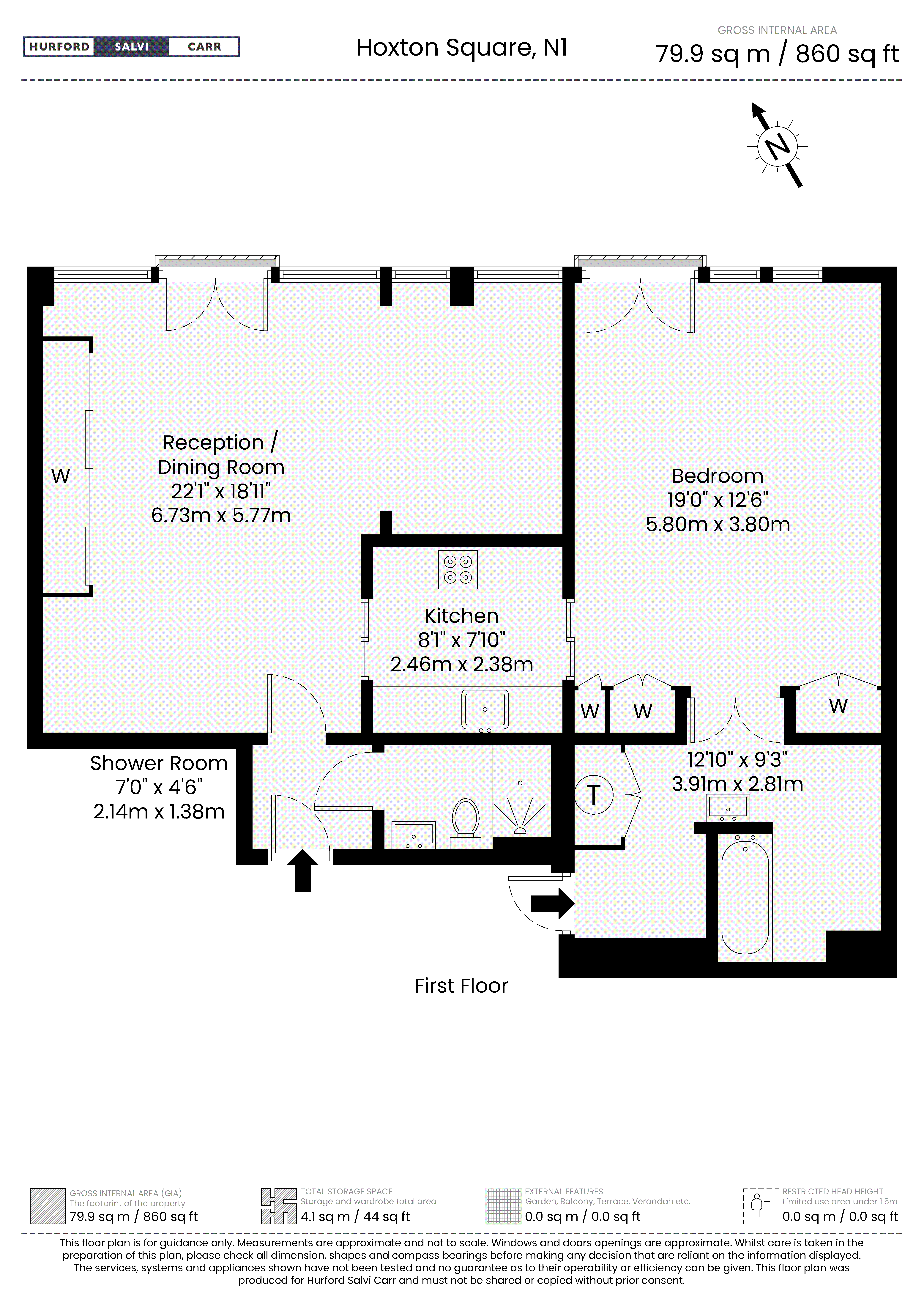 45 Hoxton Square, London, N1 floorplan
