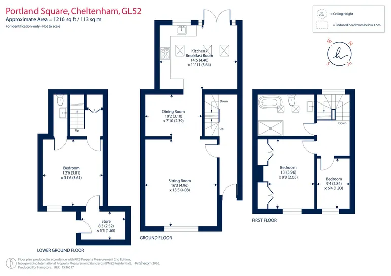 Floorplan 1 for Portland Square, Cheltenham, GL52