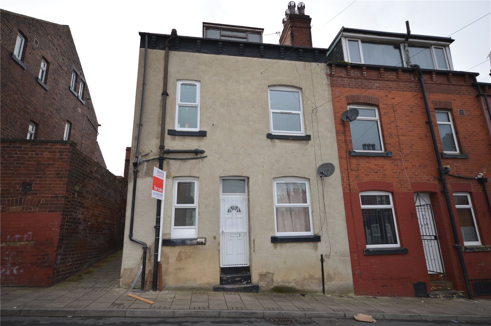 Property for sale in Beeston, exterior end terrace house
