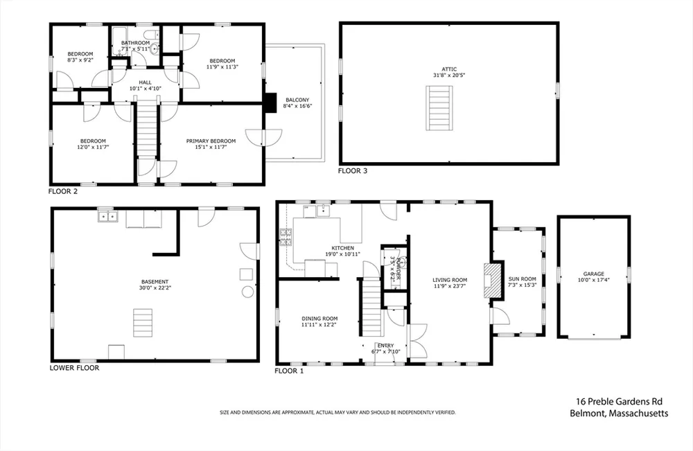 16 Preble Gardens, Belmont, MA 02478