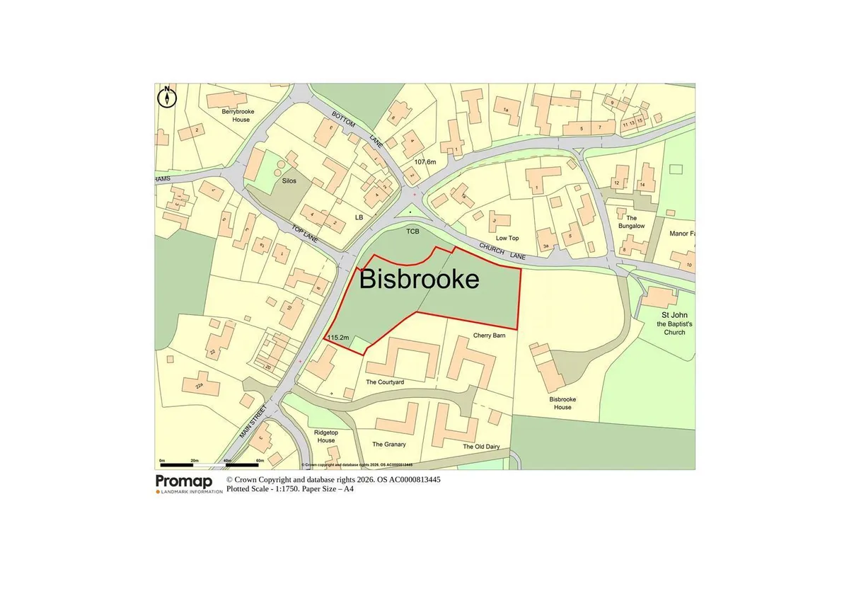 The Village Paddock at Bisbrooke, Rutland - about 1.15 acres
