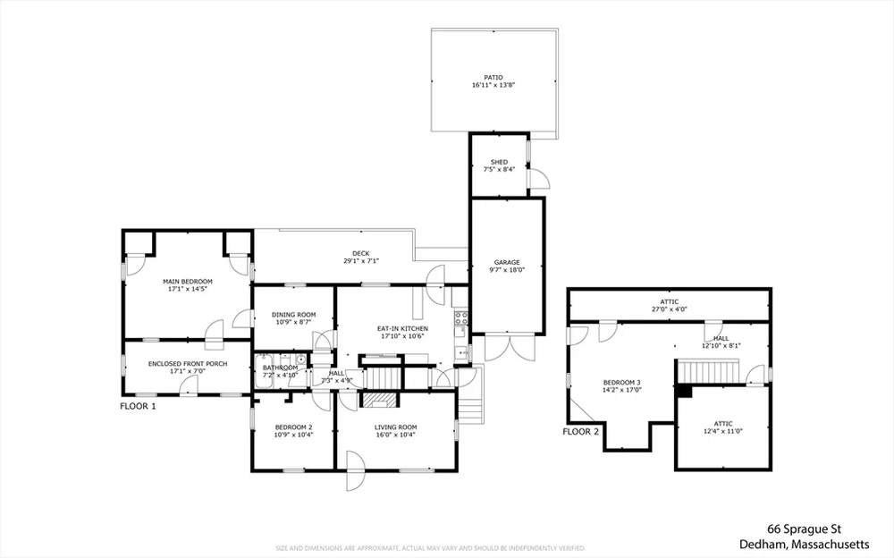 66 Sprague St, Dedham, MA 02026