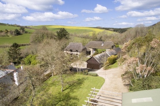 Two stone barns form stunning home