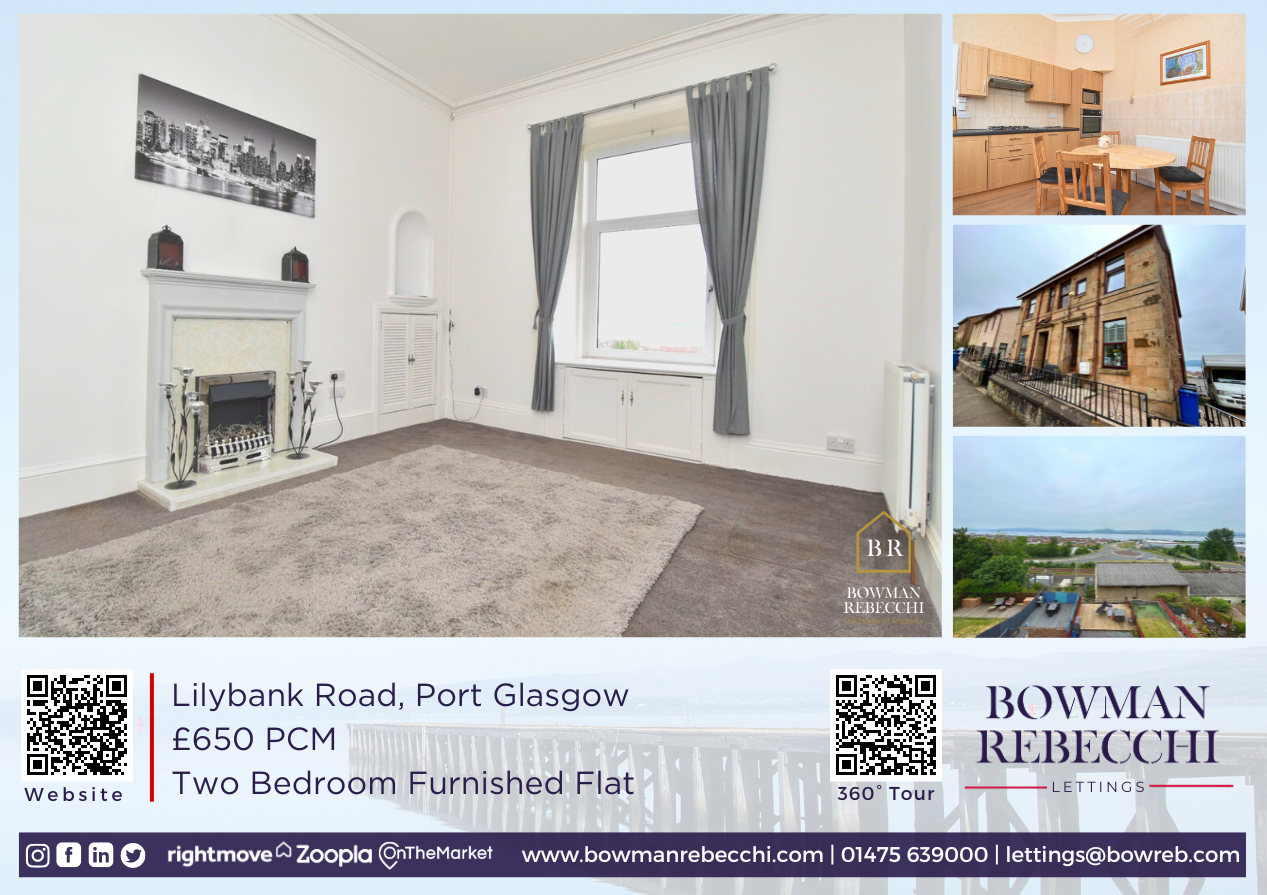 New To Market 16b Lilybank Road, Port Glasgow Bowman Rebecchi Letting