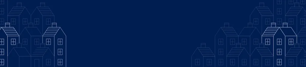 Banner image with an outline of properties illustration