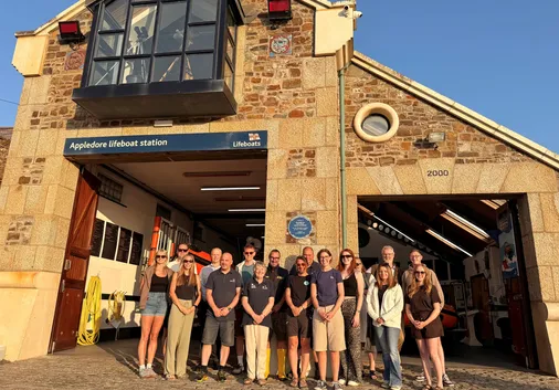 Stags Team Visits Historic Appledore RNLI Lifeboat Station 