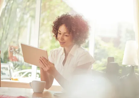 Image of a person doing ID checks online